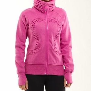 lululemon “cuddle up” jacket sparkly pink size 4